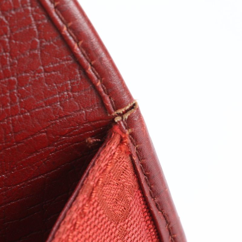 Gucci GG Canvas Jackie Red 01719 Leather Handbag Tote Genuine Leather Women CEM