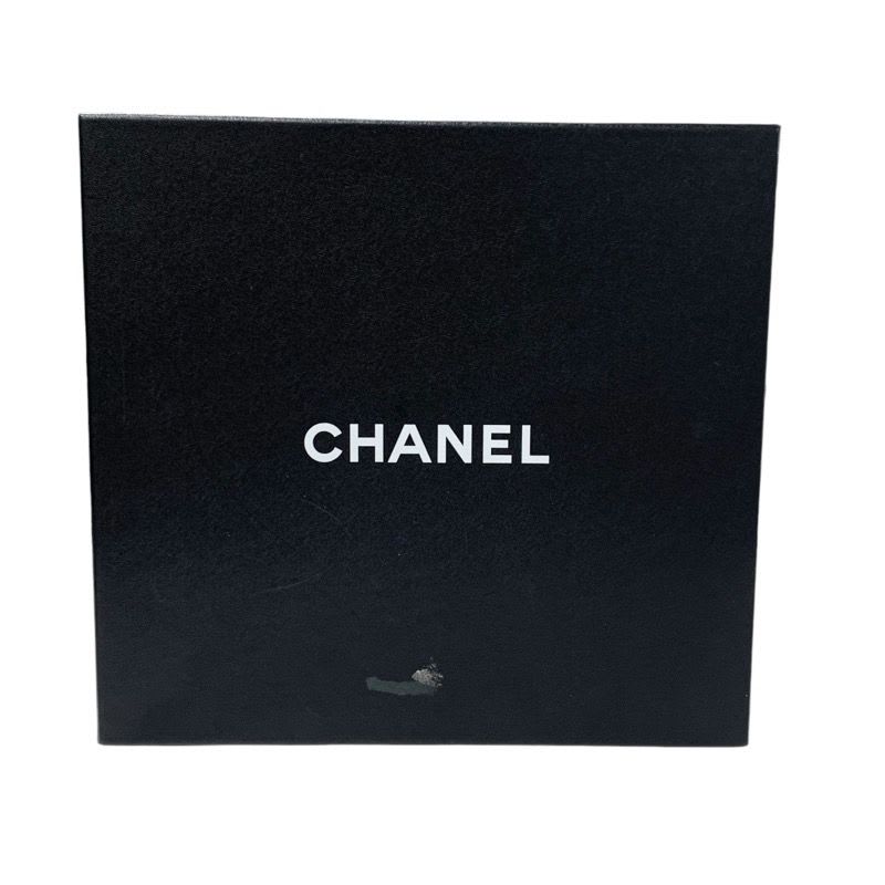 Chanel Boots Short Shoes Leather Black Coco Mark Pearl Lace Up Wrinkle