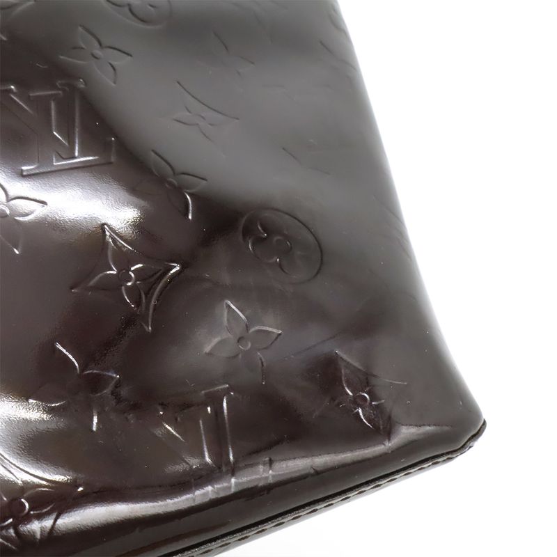 Louis Vuitton Monogram Vernis Perveu PM Handbag Tote Bag Amarante M93585