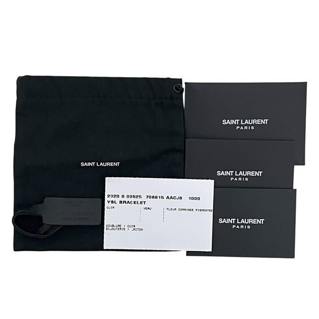 Saint Laurent Bracelet Black Cassandra 2023 3 03525