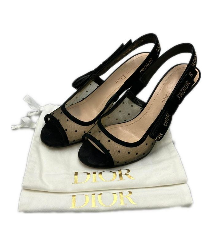 Christian Dior Back Strap Mesh Sandals Women's (M) Christian Dior