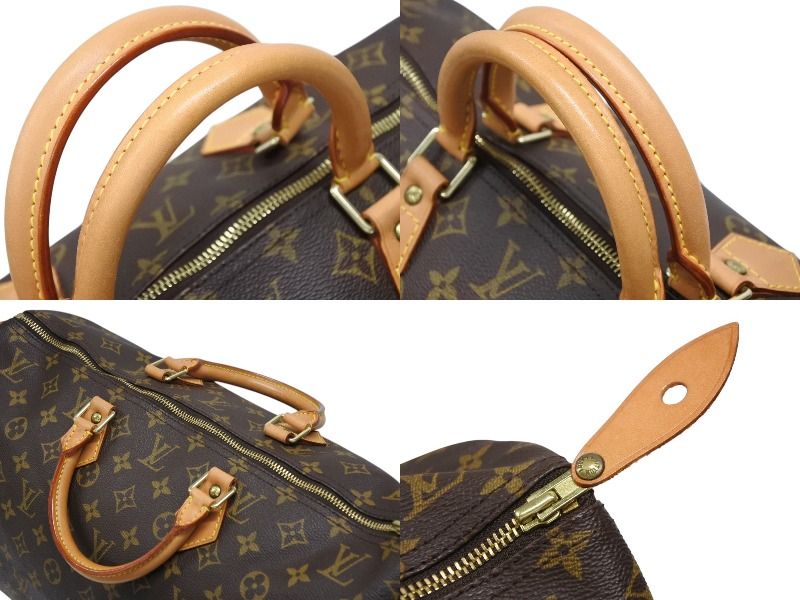 Louis Vuitton Speedy 40 Handbag Monogram Coating Brown — view 8