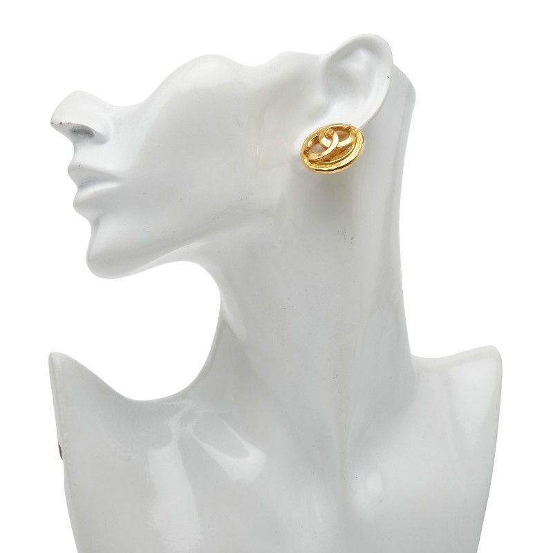 Chanel Vintage Coco Mark Gold Plated Ladies Chanel