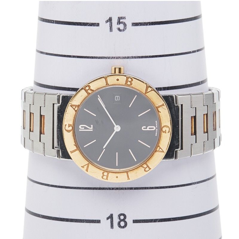 Bulgari Bb33sgd Silver Gold Stainless Steel Yellow Gold Combination Men's