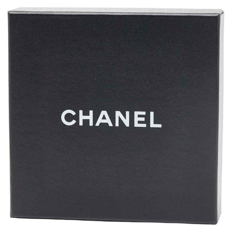 Chanel Coco Mark Pearl Necklace 2strands Gold Silver Faux Pearl Metal Ladies