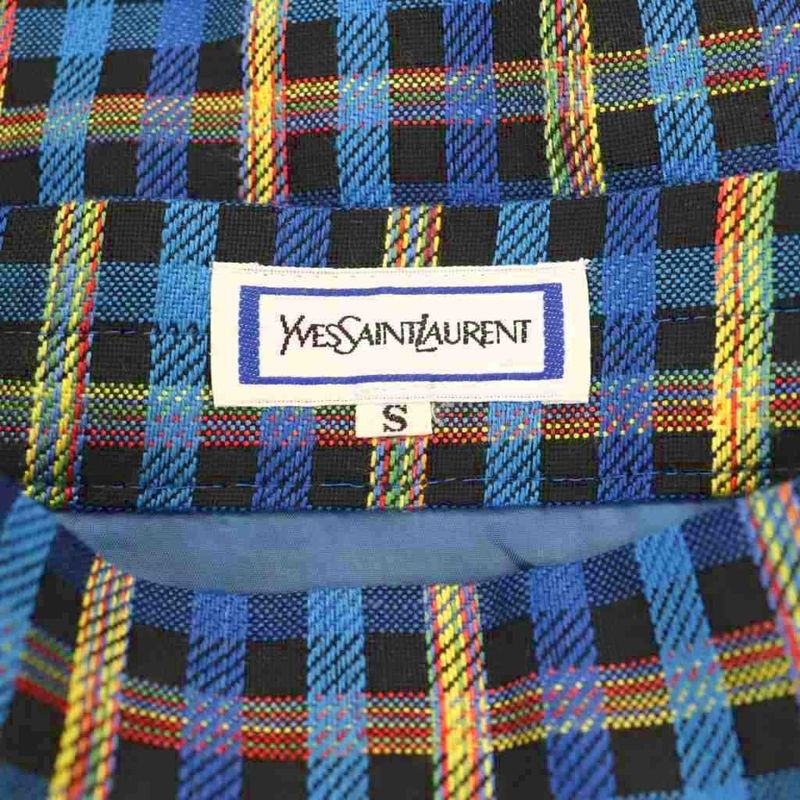 Yves Saint Laurent YVES Saint Laurent Vintage Tight Skirt Check Skirt Mini S