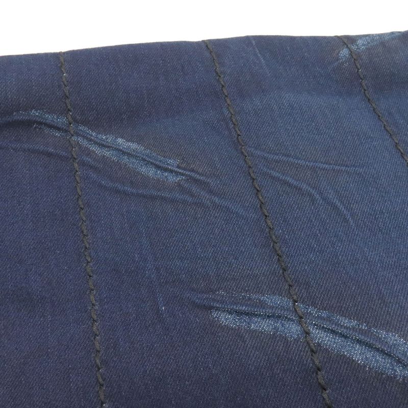 Prada 1bg347 Logo Tote Bag Denim Women