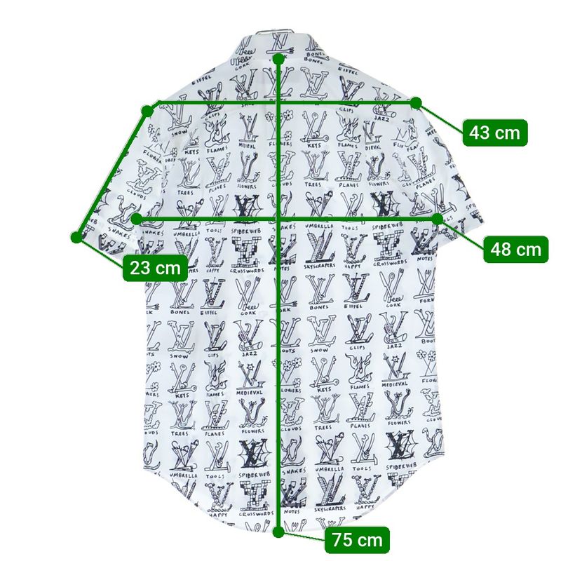 Louis Vuitton 21SS LV Graffiti Short-sleeved Shirt White Rm211m ZIU Hks19w