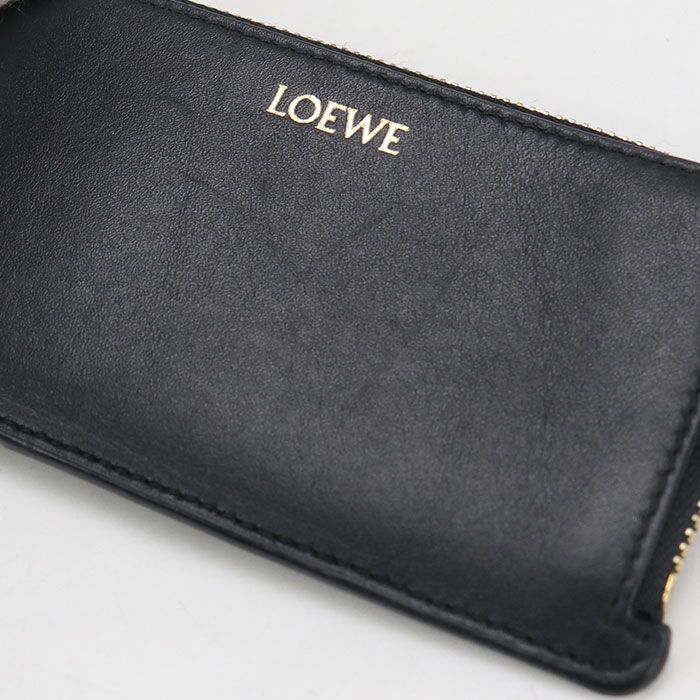 Loewe Fragment Case Coin Card Holder Knot Coin Purse Leather Women