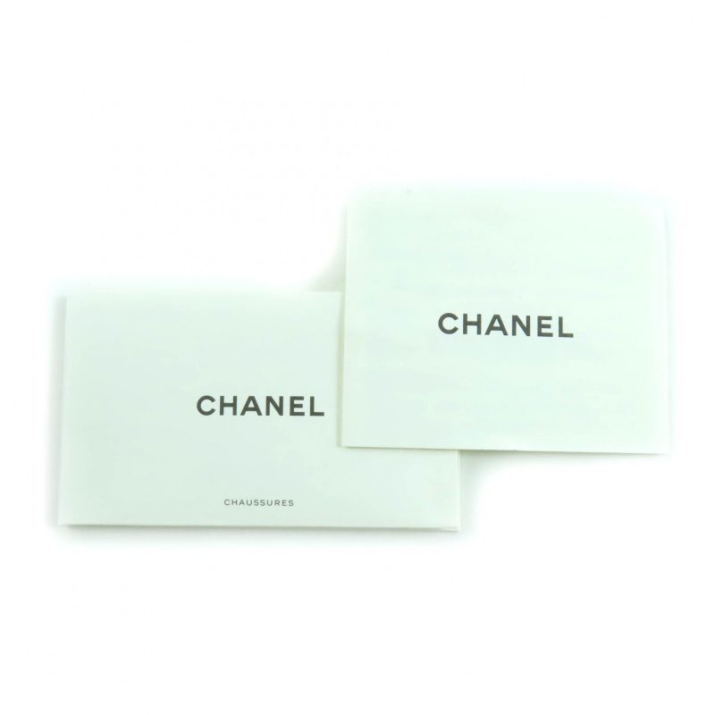 CHANEL 23S G40154 Lambskin Coco Embroidered Matelasse Plain Toe Leather Pumps