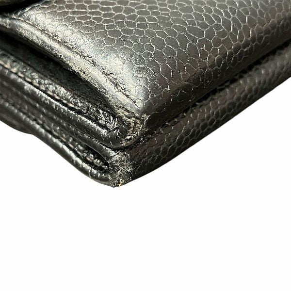 Chanel Coco Mark W Hook Trifold Wallet Women