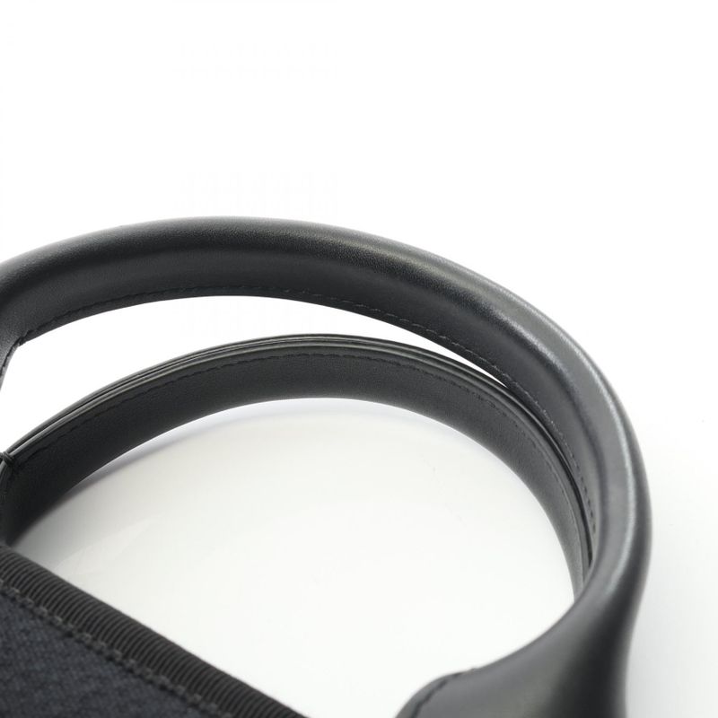 Chanel Tote Bag Deauville Small As3257 Black Canvas Leather Deauville Small