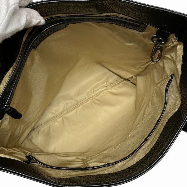 Bulgari Collezione 34985 Leather Black Bag Tote Bag Unisex