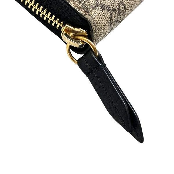Gucci GG Supreme Double G Bicolor Zip Around Wallet 456117 Long Wallet Unisex