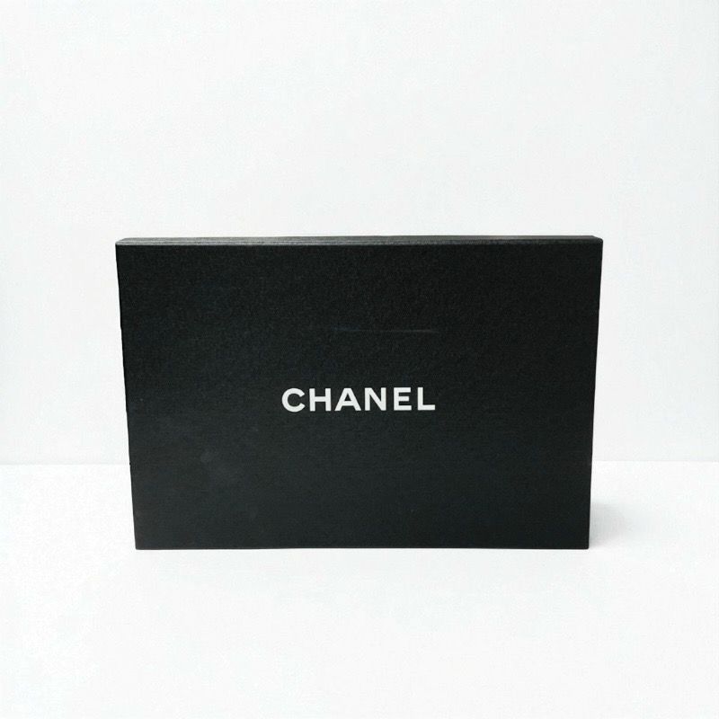 Chanel Loafer Leather Shoes Suede Leather Fabric Black Gold Here Mark