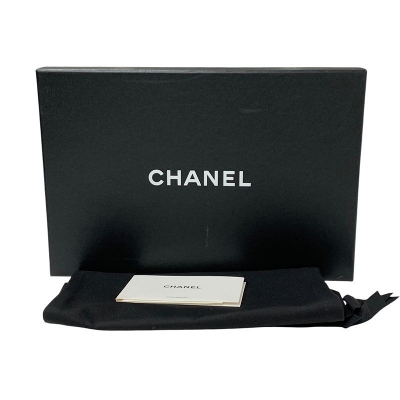 Chanel Flat Shoes Suede Gray Black Gold Here Mark Loafers