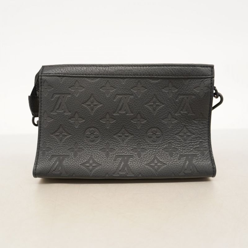 Louis Vuitton Shoulder Bag Monogram Shadow Gaston Wearable Wallet M81115 Noir