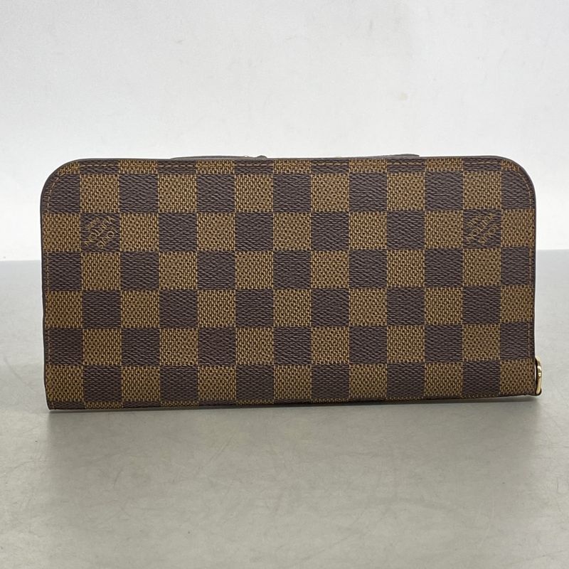 Louis Vuitton Long Wallet Damier Portefeuille Antholite N63071 Ebène Men Women
