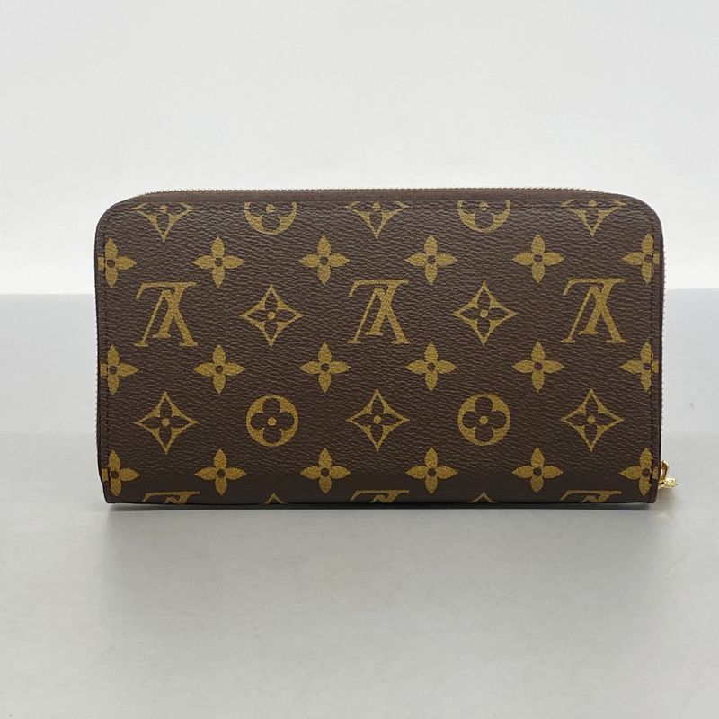 Louis Vuitton Long Wallet Monogram Zippy Organizer M62581 Brown Men's