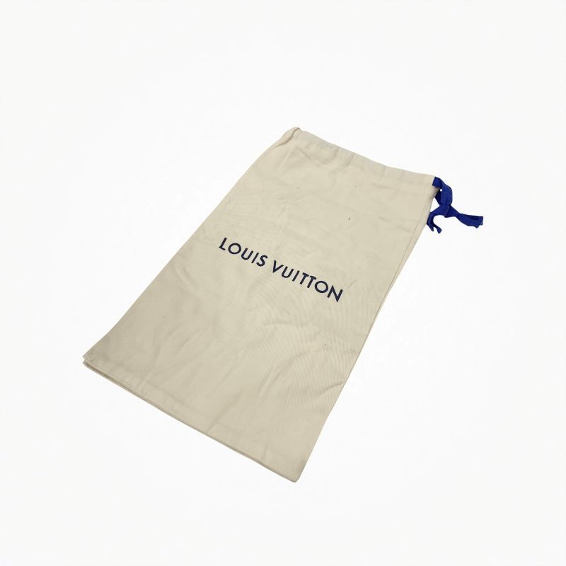 Louis Vuitton Bobur Line Loafer Leather Shoes Patent Leather Black Damier Derby