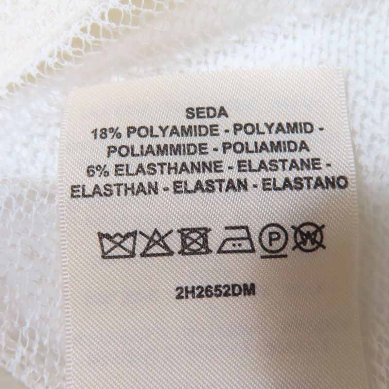 Hermes 2022 2h2652dm Cotton Polyamide Silk Blend High Neck Long Sleeves Knit