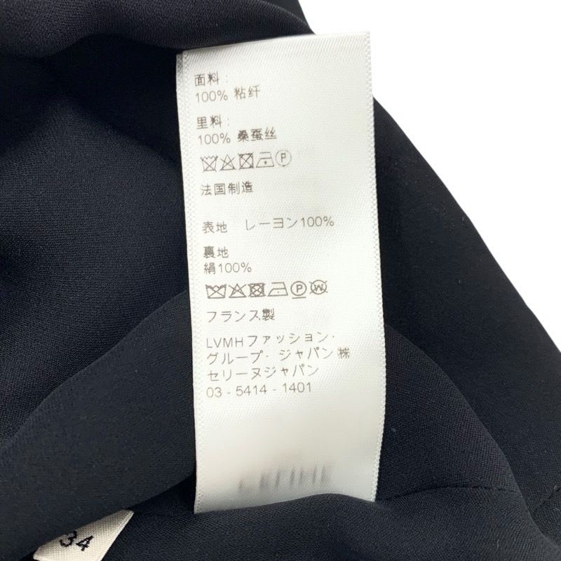 Celine Dress Rayon Black Red Dot