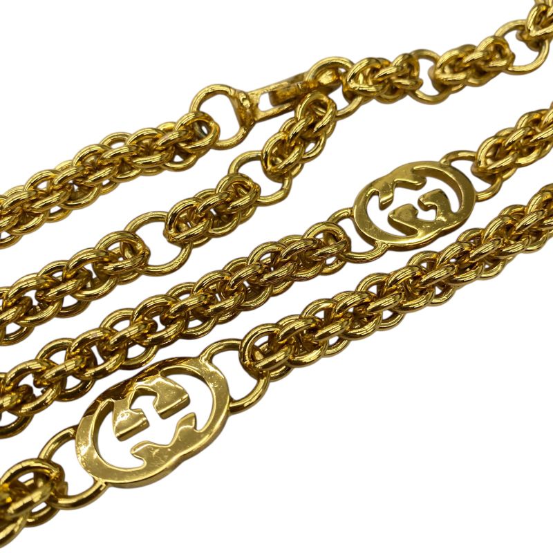 Em1162 Gucci Interlocking Chain Belt Gold