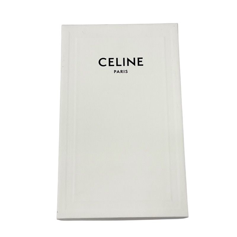 Celine Mobile/smartphone Accessories Brown Triomphe Logo Mobile Pouch With Flap