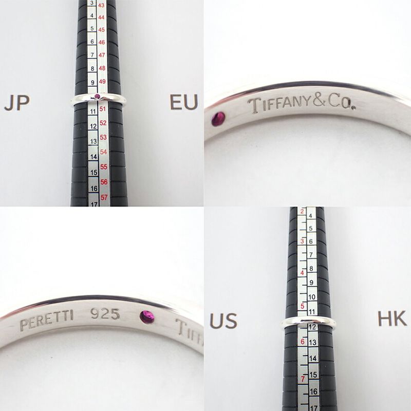 Tiffany & Co / 925 / Ruby / Stacking Band Ring / No.10 / J89-10