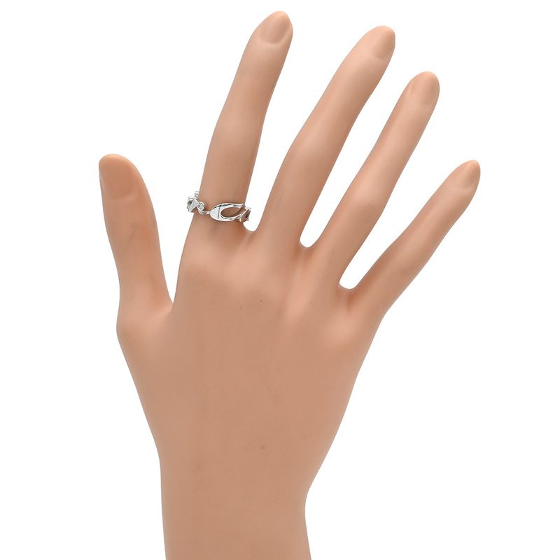 Cartier Ring Signature Ring 18k White Gold Diamond White Gold #51 Christmas