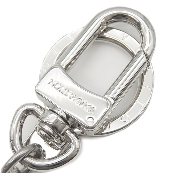 Louis Vuitton Key Holder Porte Cles Initiative LV Metal Silver Charm M65071