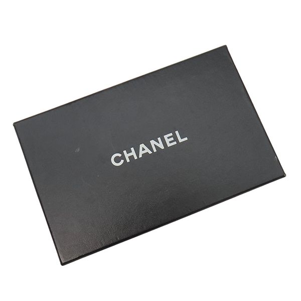 Chanel Long Wallet Coco Mark Clasp Lambskin Caviar Skin Black Gold Hardware