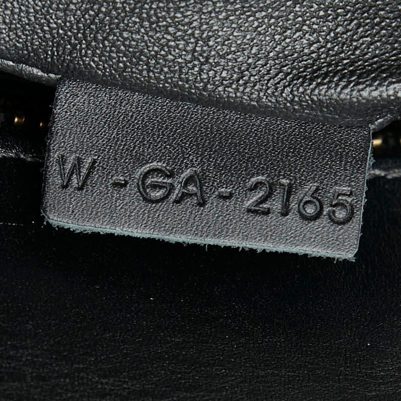 Celine Luggage Micro Shopper Black Gray Red Leather Women's Celine