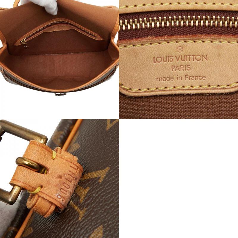 Louis Vuitton Monogram Sologne Crossbody Shoulder Bag M42250 Brown PVC Leather