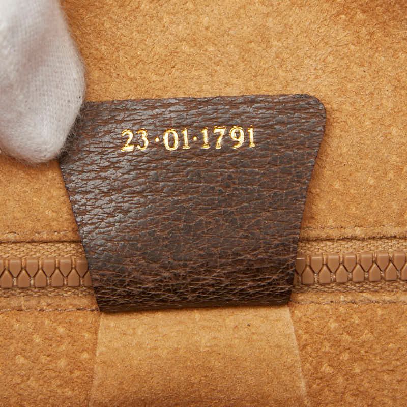 Gucci GG Supreme Sherry Line Beige Brown PVC Leather Women's Gucci