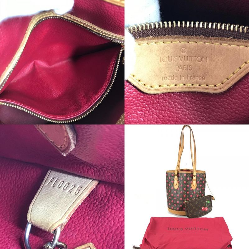 Louis Vuitton Shoulder Bag Bucket PM Bucket PM M95012 Monogram Canvas Red