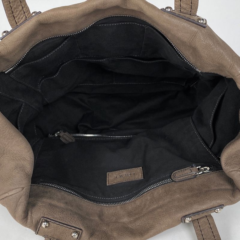 Loewe Anagram Tote Shoulder Bag Tote Leather Brown Women