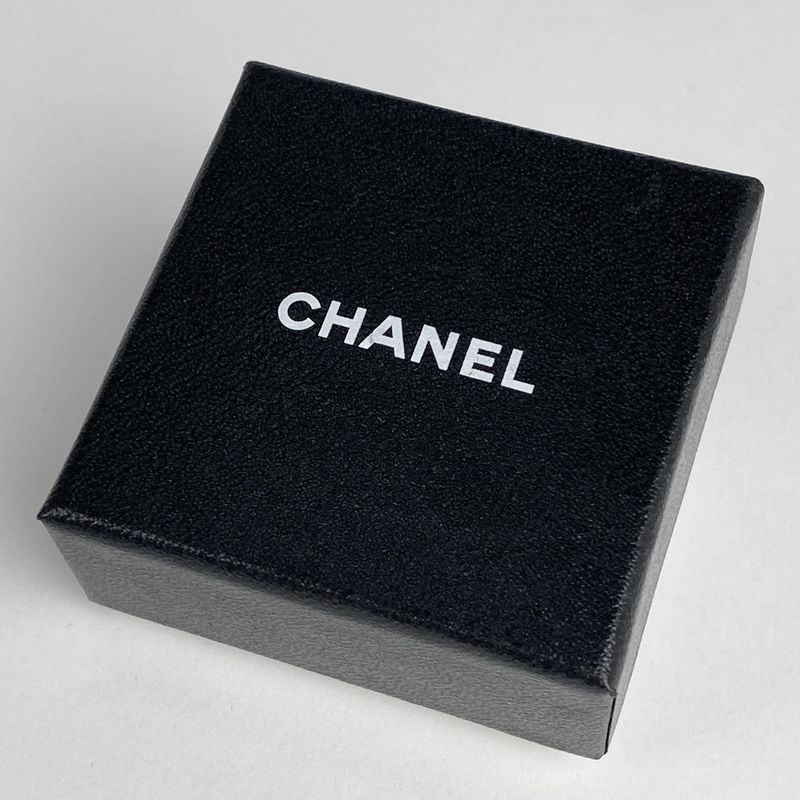 Chanel Coco Mark Rhinestone Earrings Chain Earrings GP Gold Ladies