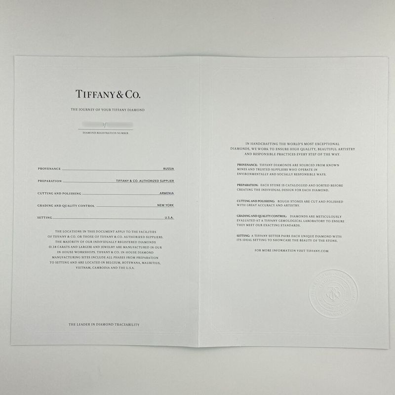 Tiffany & Co Tiffany & Co Solitaire Ring Platinum Ring Diamond Solitaire Ring