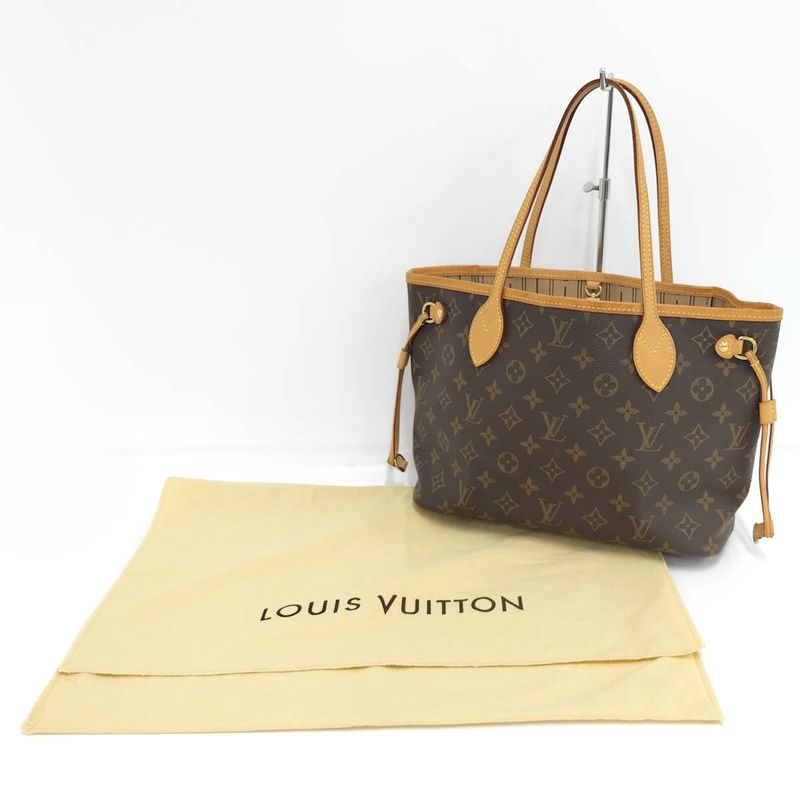 Louis Vuitton Neverfull PM Tote Bag Monogram Brown M40155