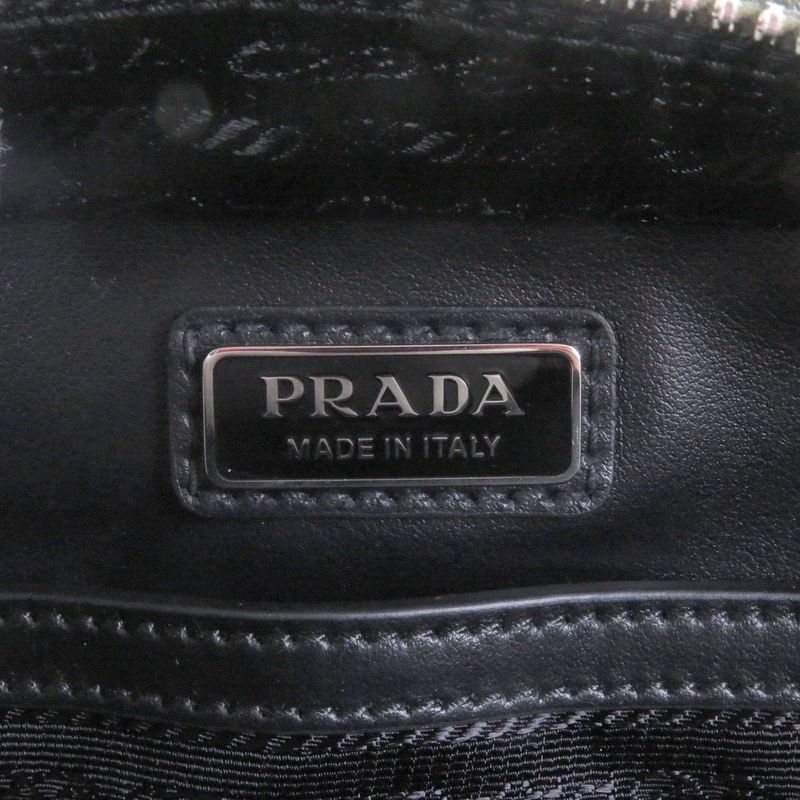 Prada 2vz106 Saffiano Leather Brick Triangle Logo One Shoulder Bag Body Bag
