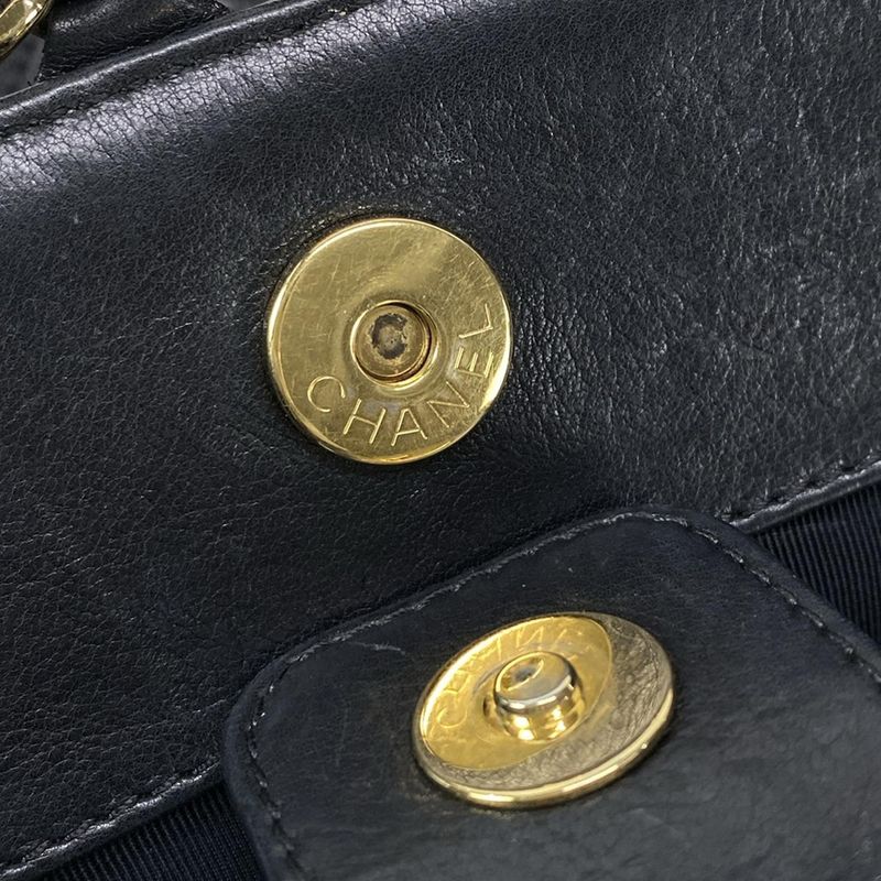 Chanel Tote Bag Chain Me A50495 Black Chain Shoulder/gold Hardware Lambskin