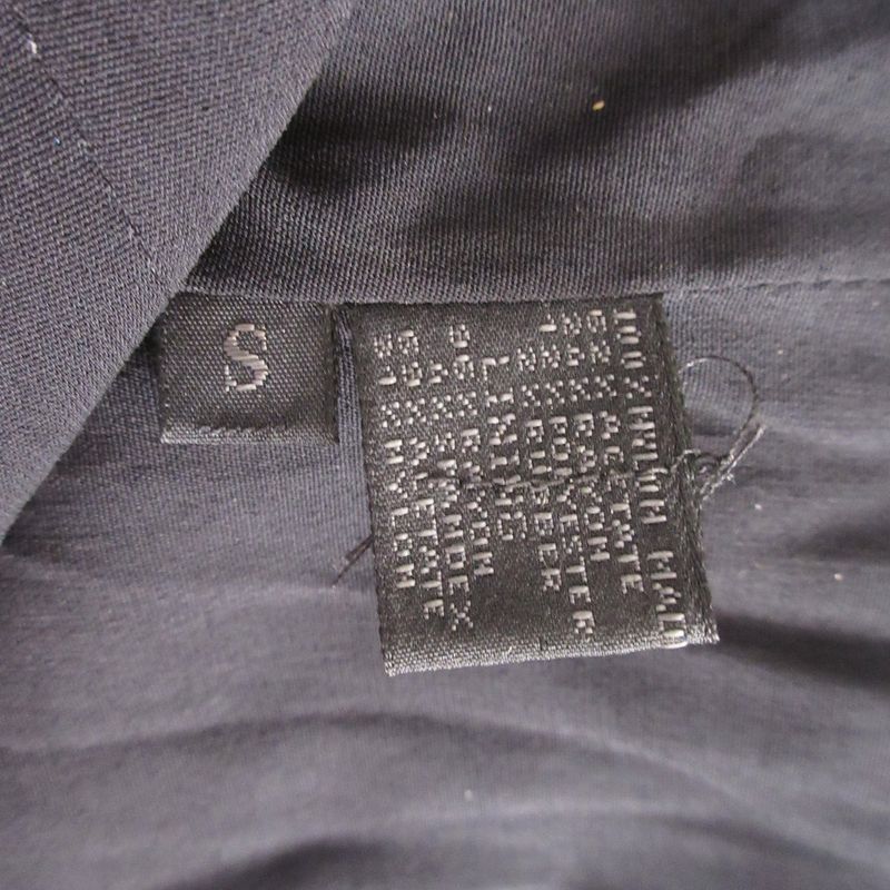 Prada Short Sleeve Docking Dress with Belt S Black Women's Used