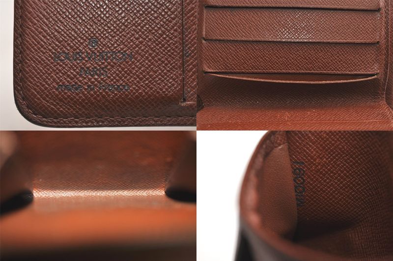 Louis Vuitton Monogram Bifold Wallet Set Of 3 Brown LV Junk 4077n