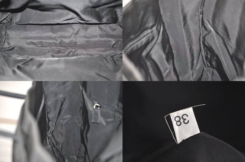 Prada Vintage Nylon Tote Handbag Black 4275n