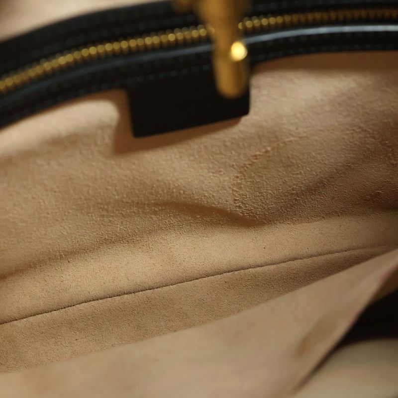 Gucci Jackie 1961 Leather Handbag Black 636709