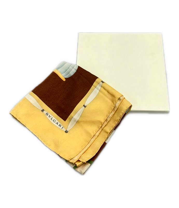 Bulgari Scarf 100% Silk Women's Bvlgari