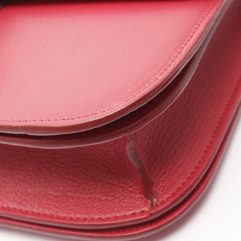 Celine Shoulder Bag Classic Box Medium 164173 Red Leather Classic Box Medium