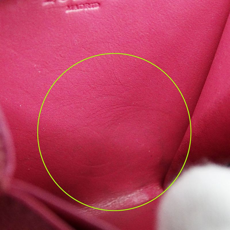 Loewe Wallet Women's Brand Anagram Coin Case Leather Pink L-shape Zipper Mini