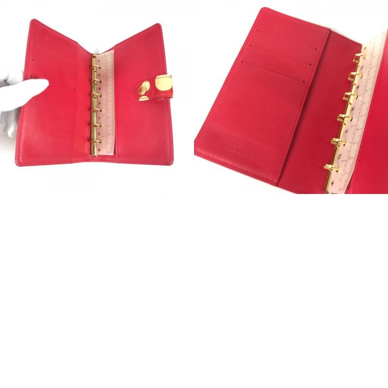 Louis Vuitton Notebook Cabas - Agenda PM M91518 Monogram Vernis Red